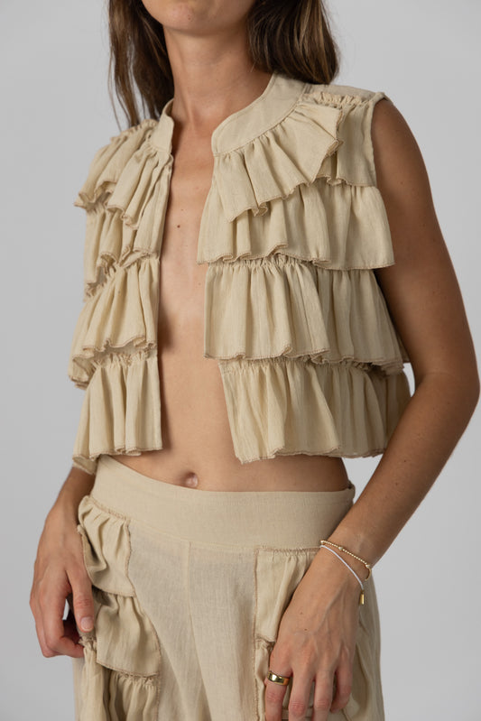 Bohemia Ruffles Vest