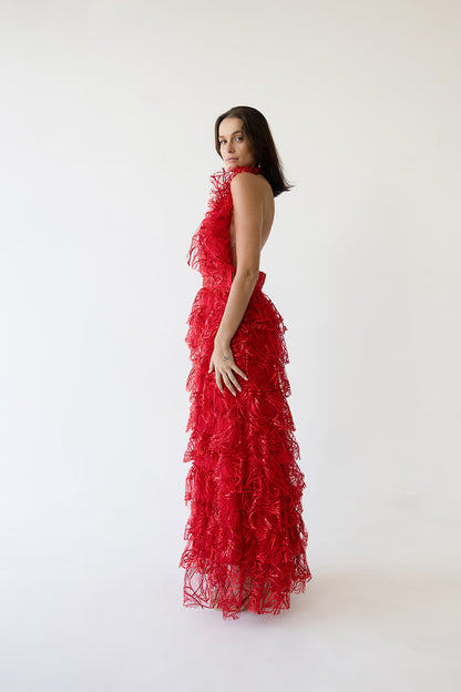 Vestido largo Incendia