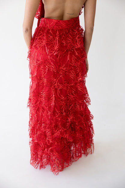 Vestido largo Incendia