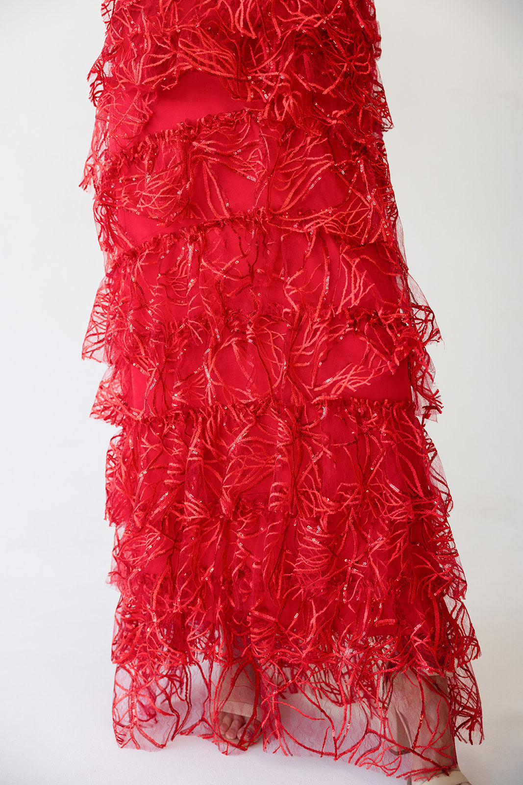 vestido largo incendia