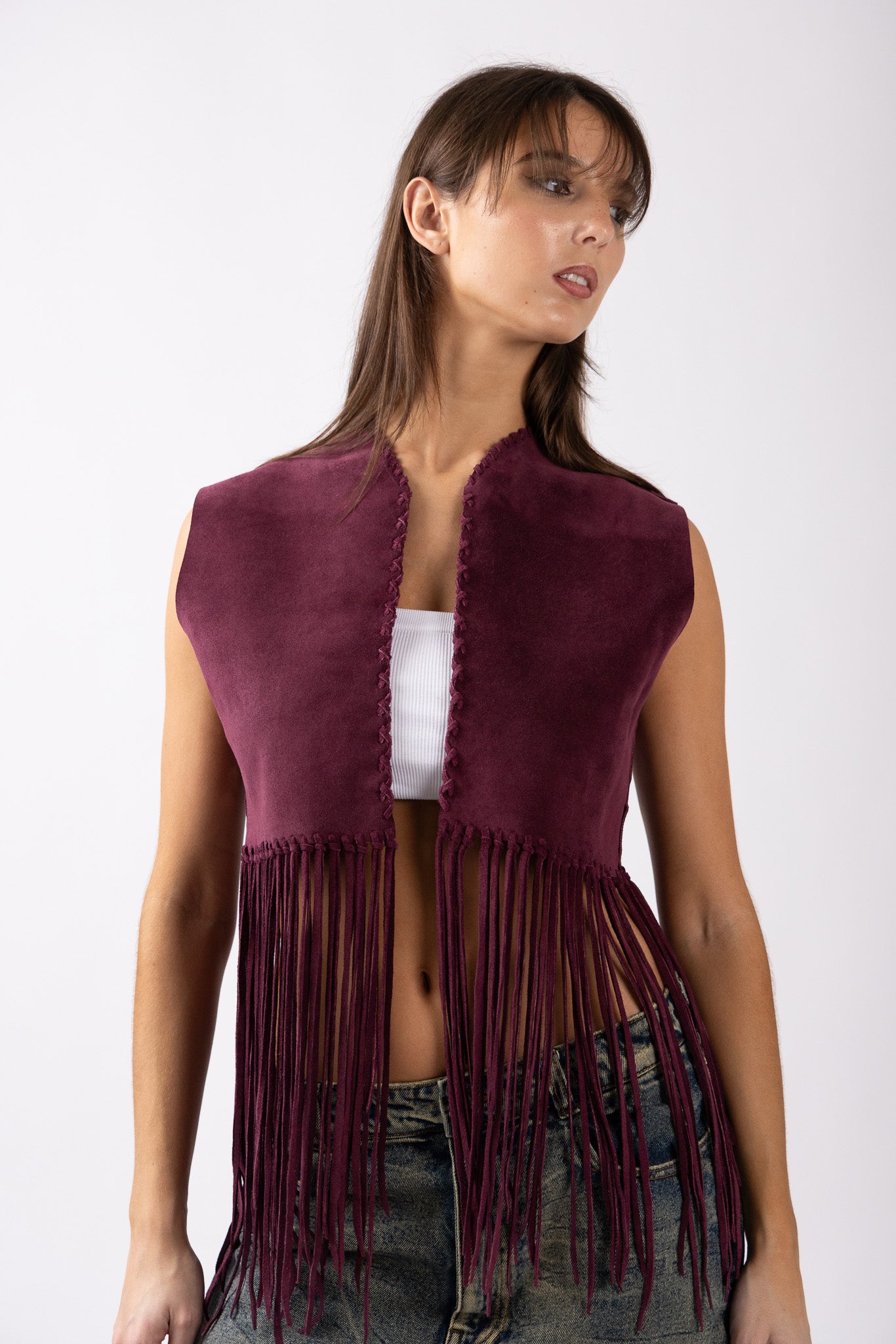 tucumán fringe vest