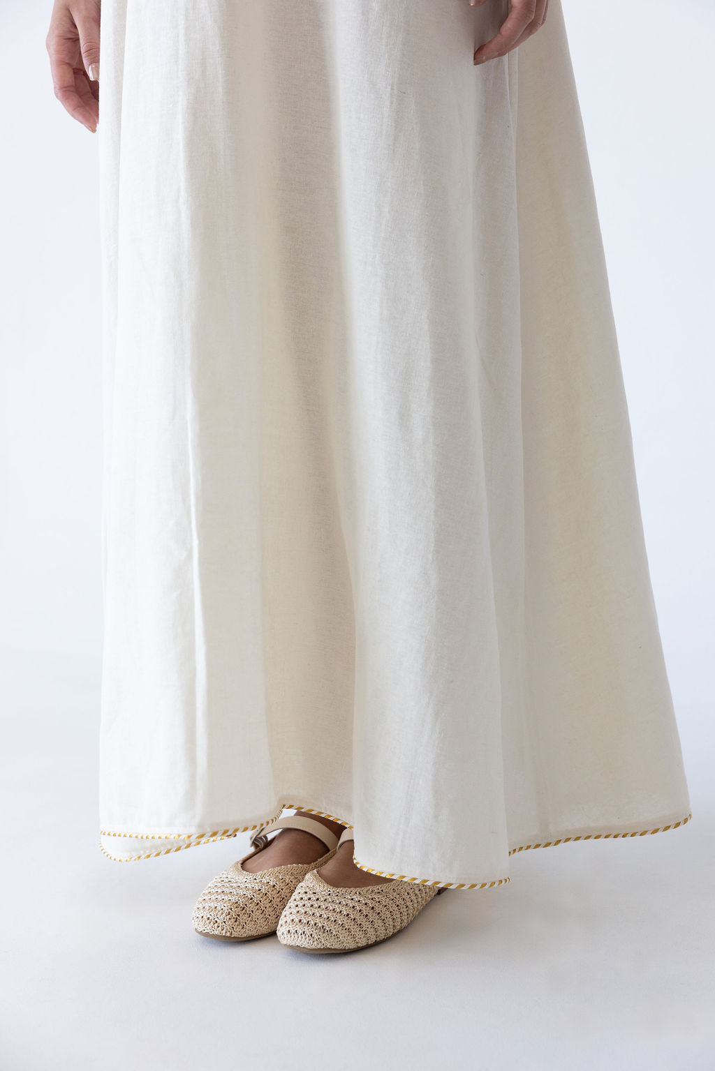 vestido halter serena - natural