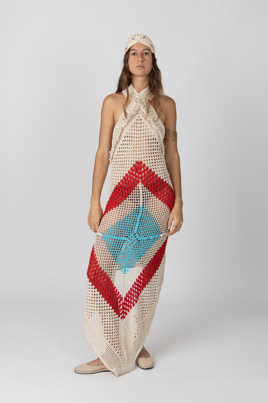 Hibiscus Crochet Dress