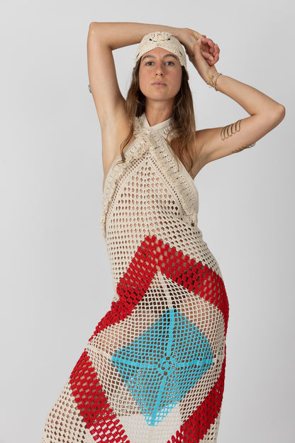 Hibiscus Crochet Dress