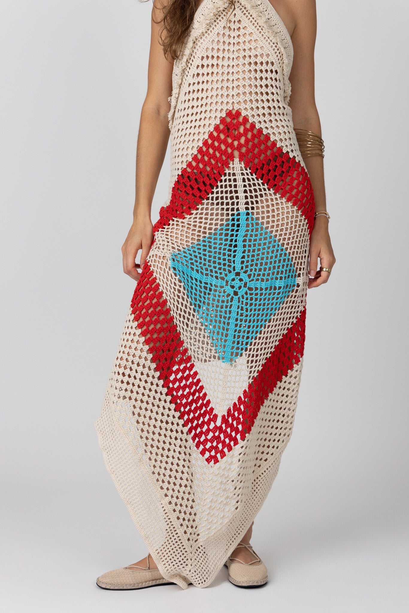 hibiscus crochet dress
