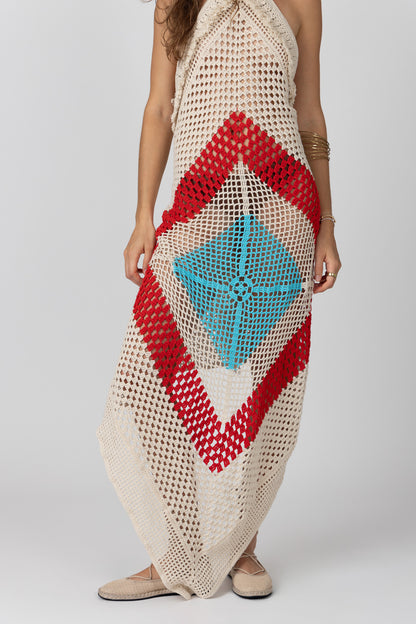 Hibiscus Crochet Dress