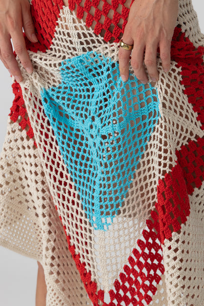 Hibiscus Crochet Dress
