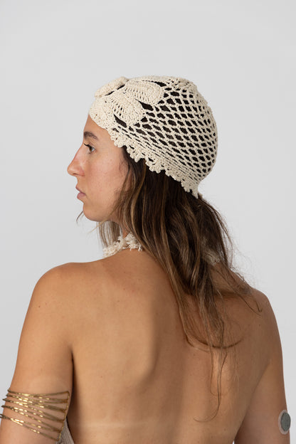 Gorro de crochet - Natural