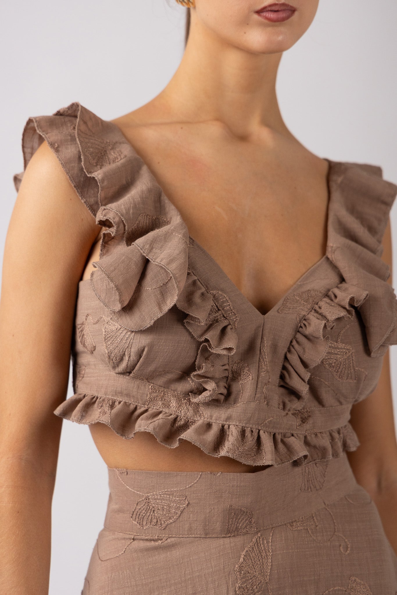 athena ruffles top