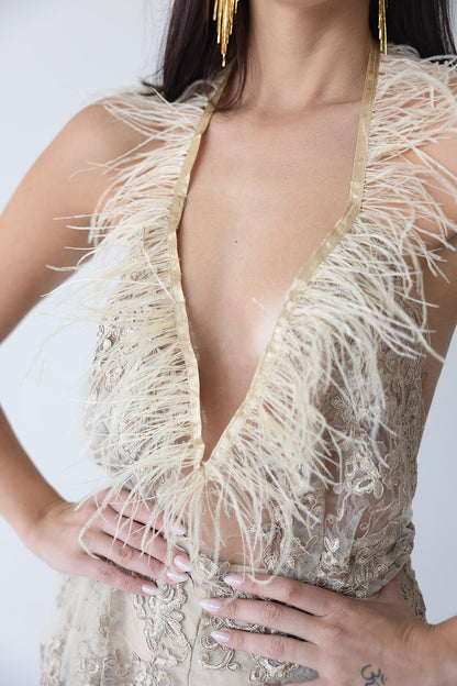 Ethera Vestido de encaje