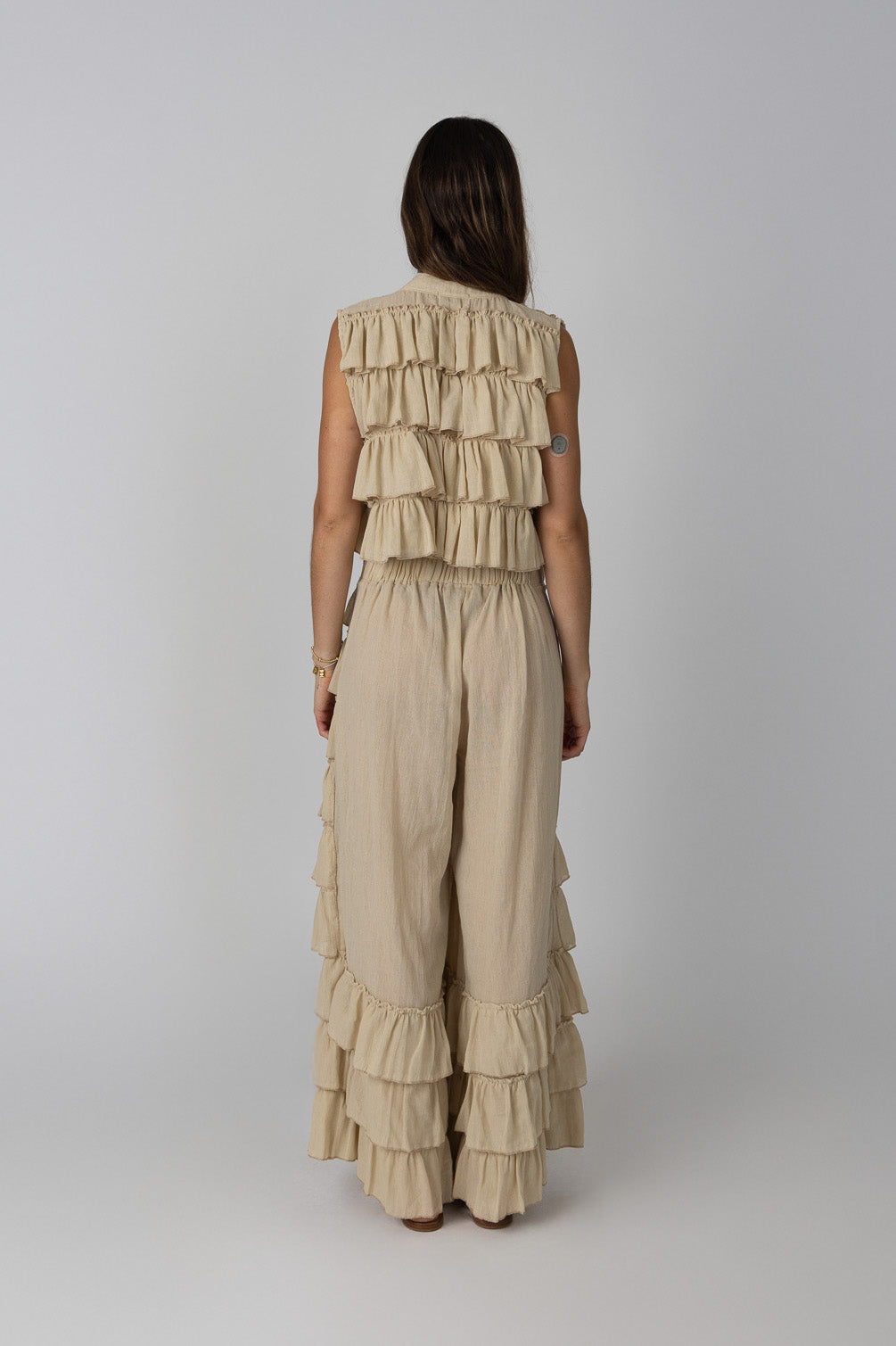 bohemia ruffles vest