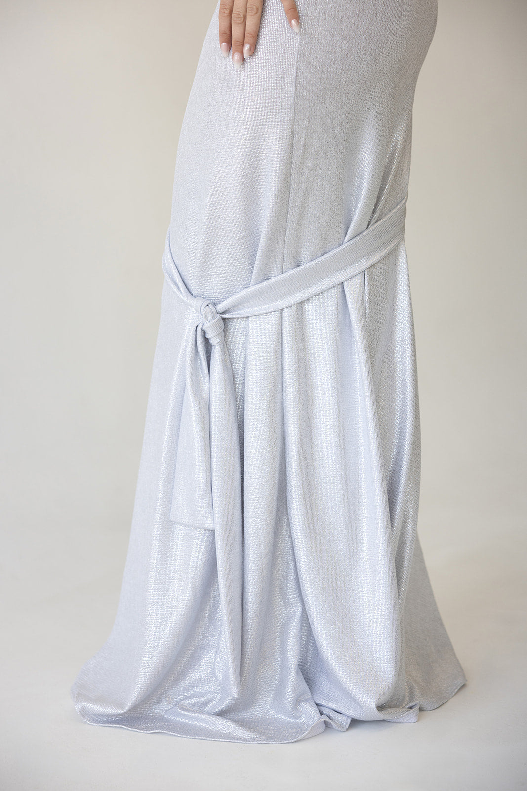 silver maxi dresses Lorena Dress Premium sequin Smak Parlour Black & Silver