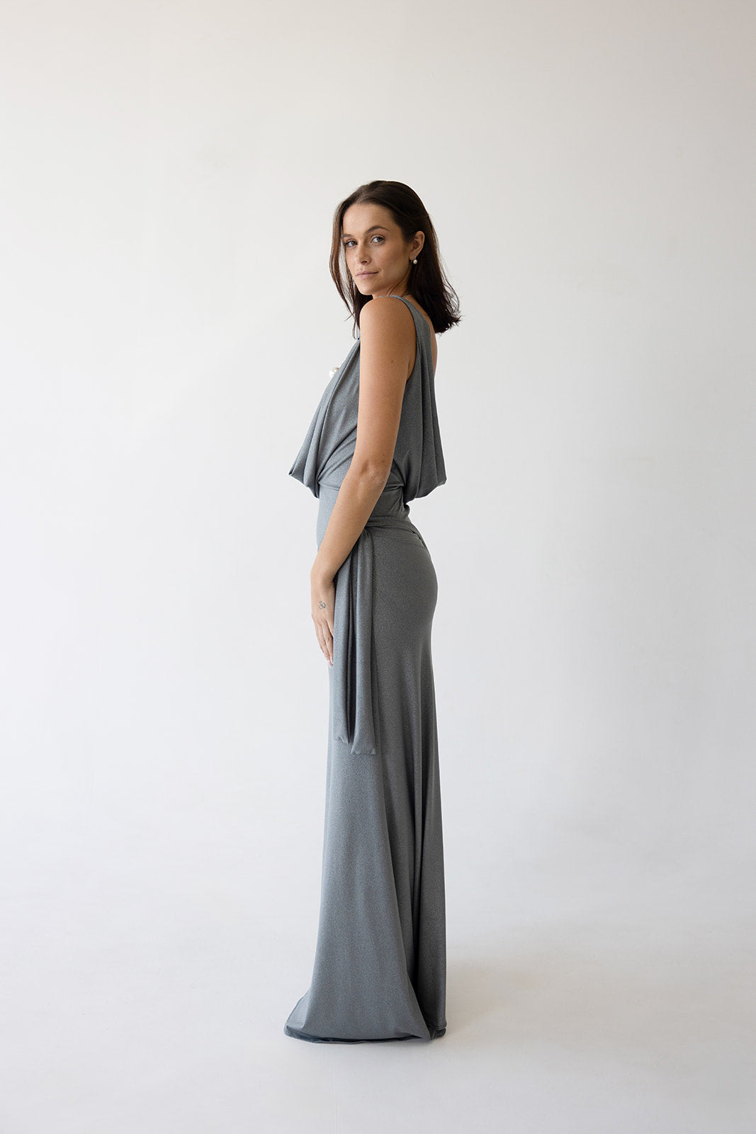 resort maxi dress - grey