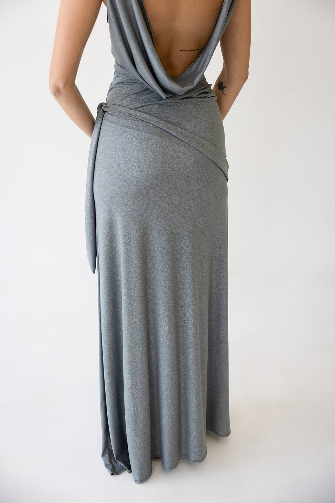 resort maxi dress - grey