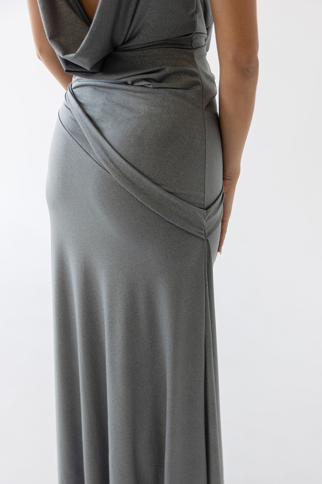 resort maxi dress - grey