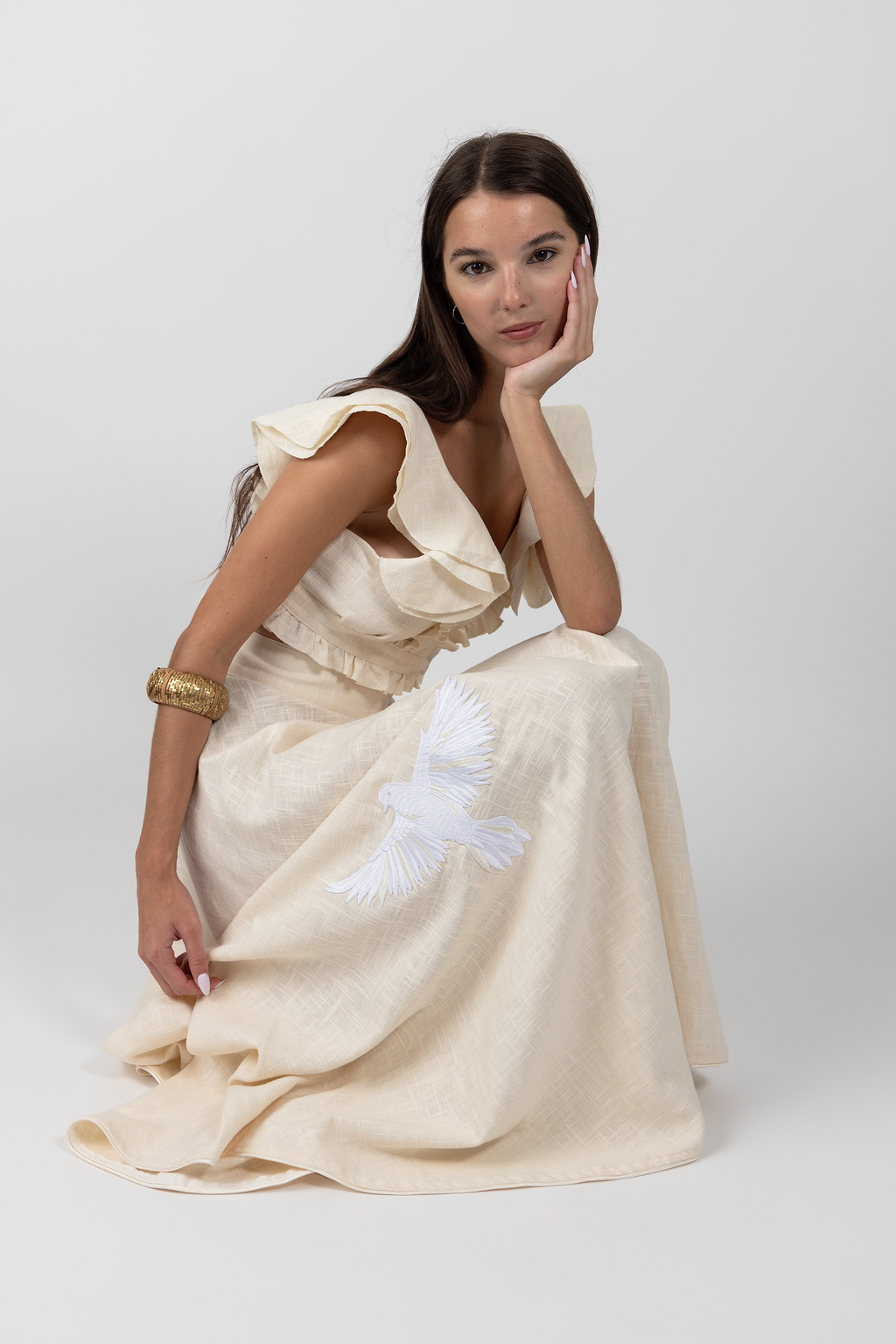 paloma linen skirt