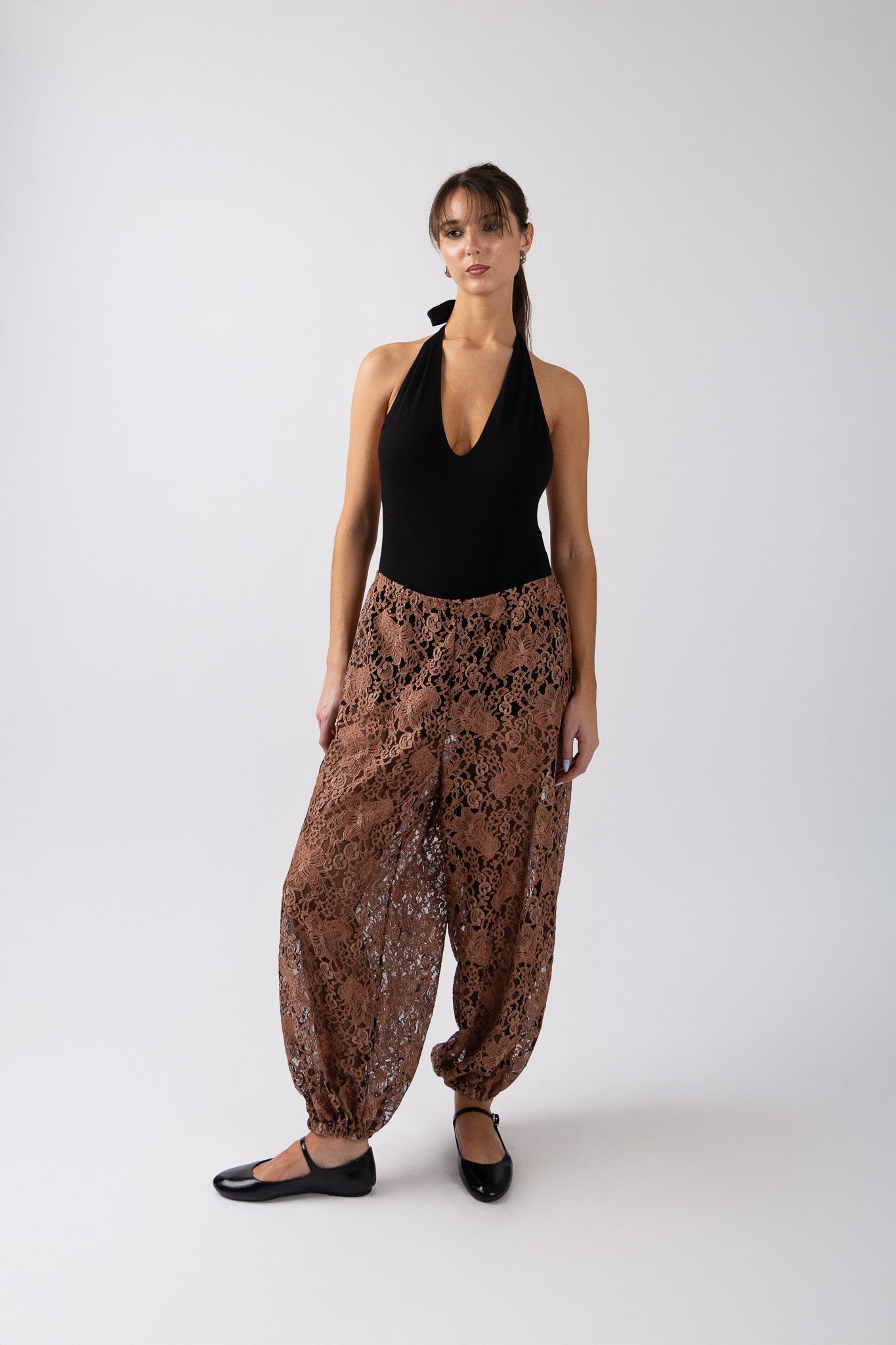 lace balloon pants