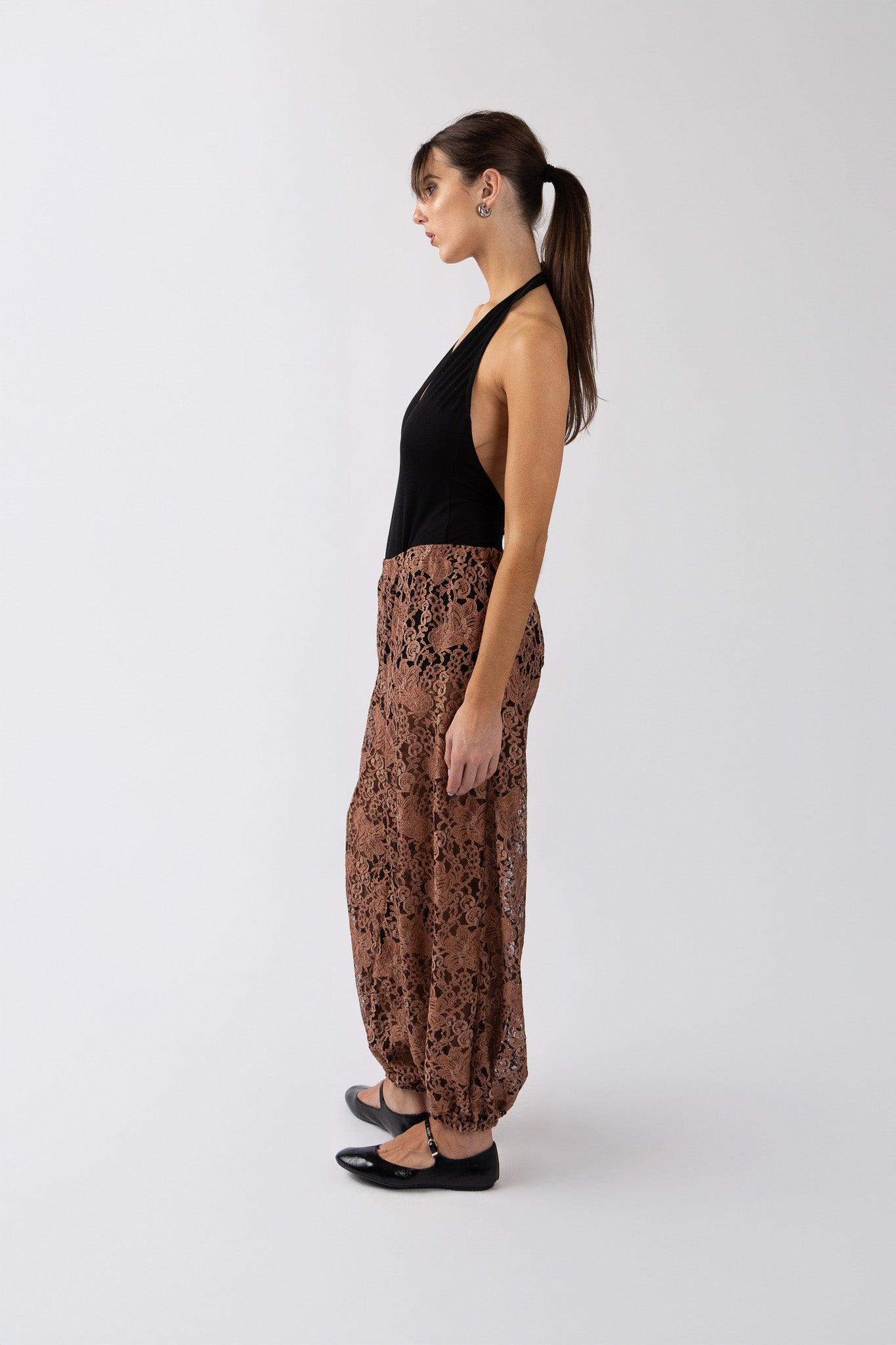 lace balloon pants