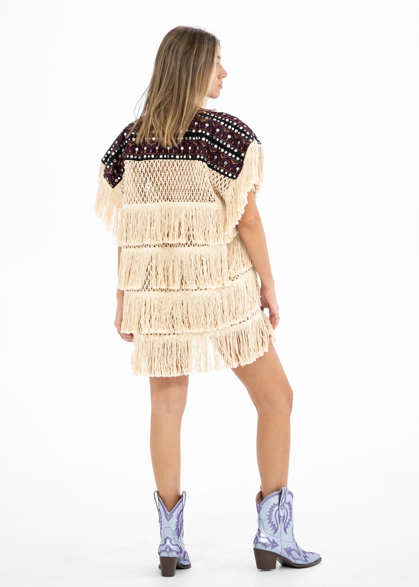 malbec fringe dress