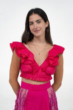 Load image into Gallery viewer, Fuchsia Ruffles Top