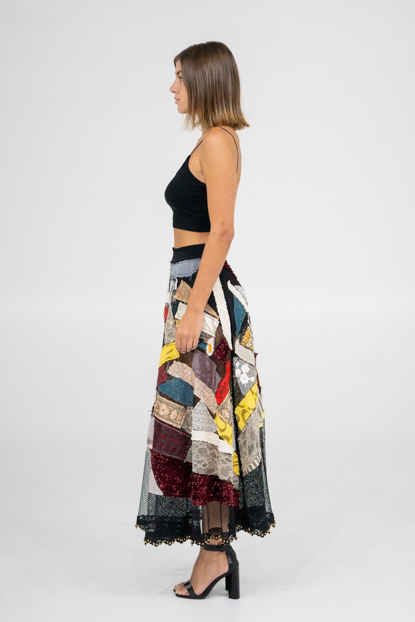 upcycle maxi skirt