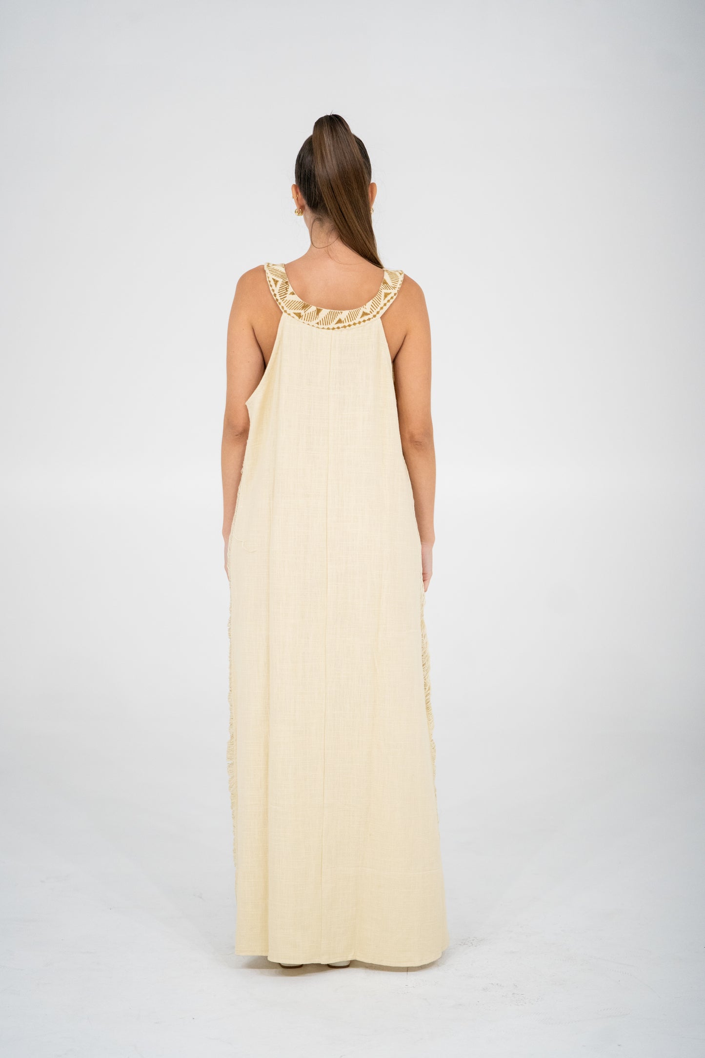 vestido tibet beige