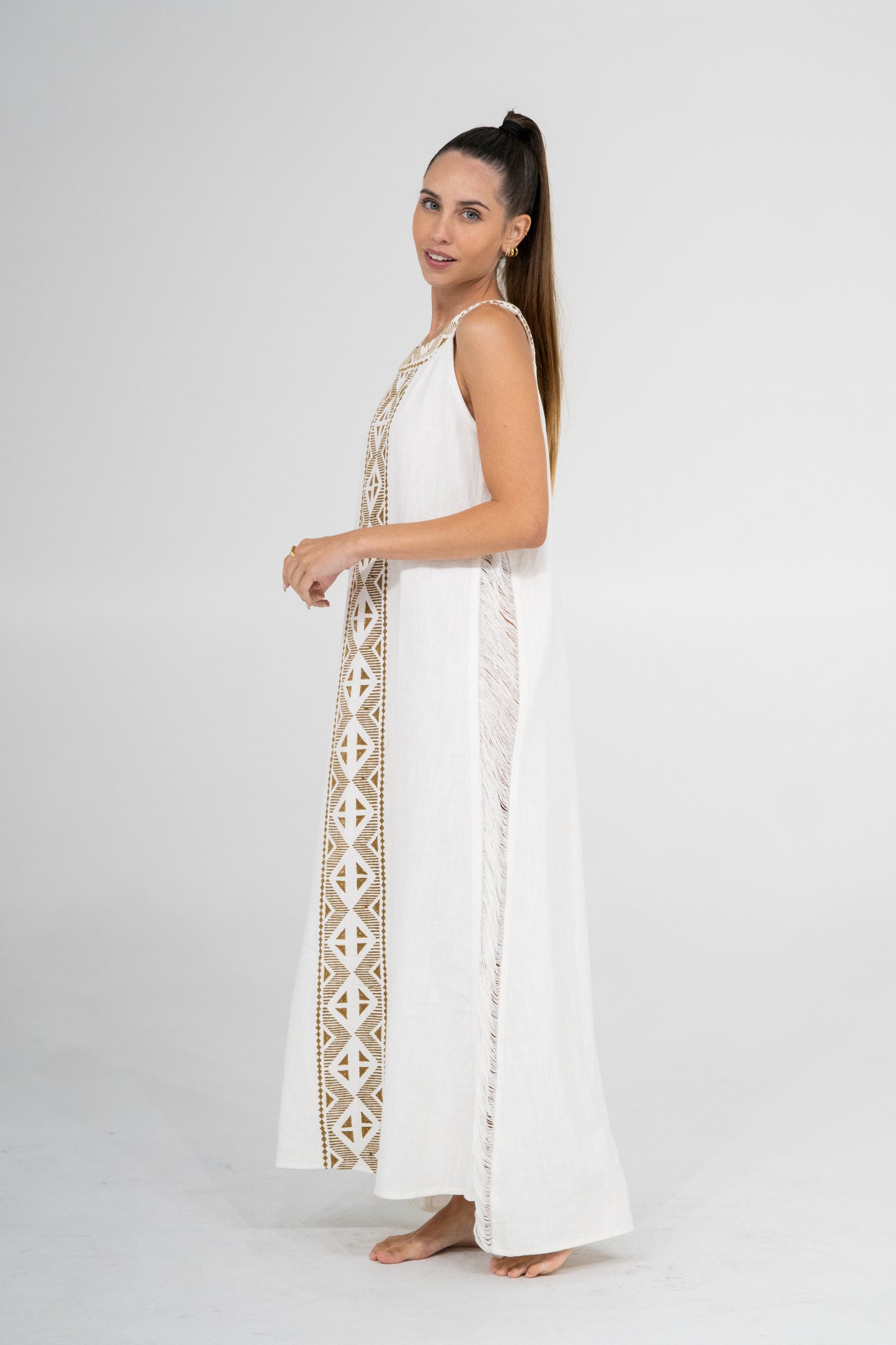 vestido tibet blanco