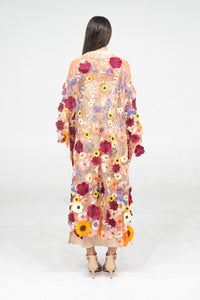 Kimono de floración rústica