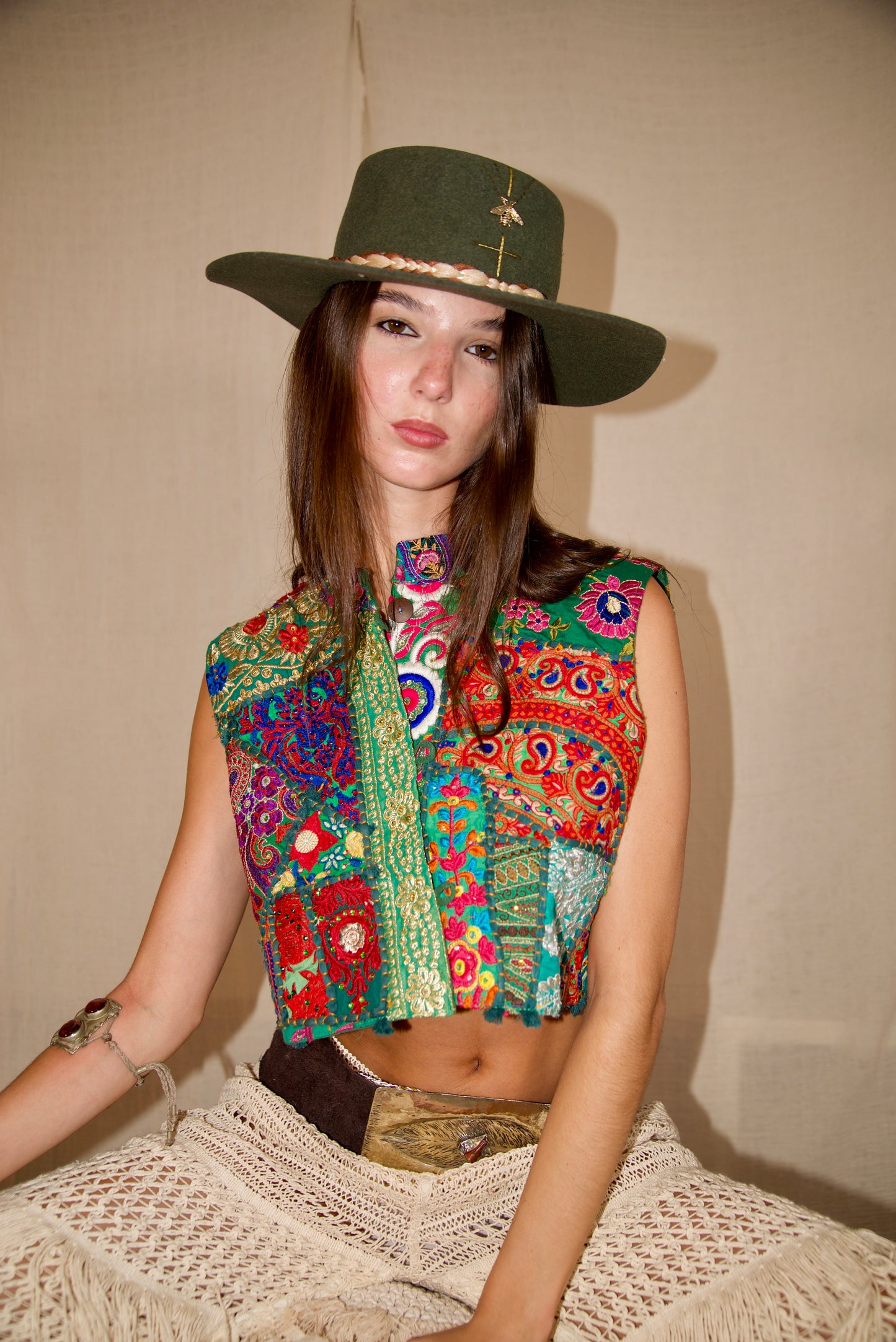 gypsy vest green
