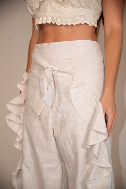 Ruffles Pant Natural