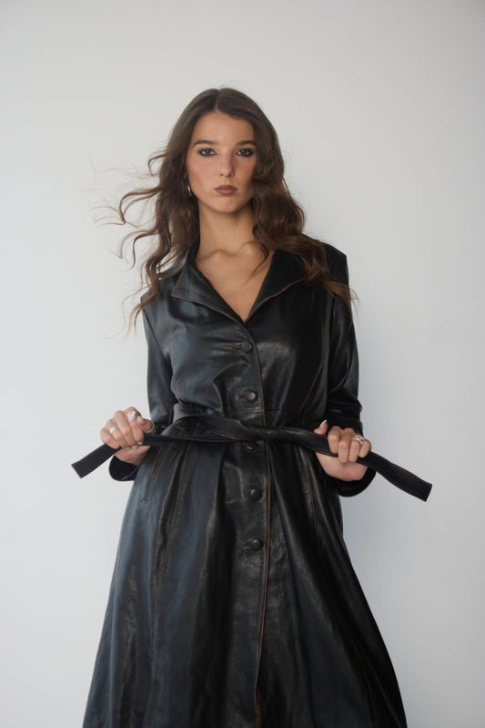 Andes Trench Coat - Blue Crystal Agate