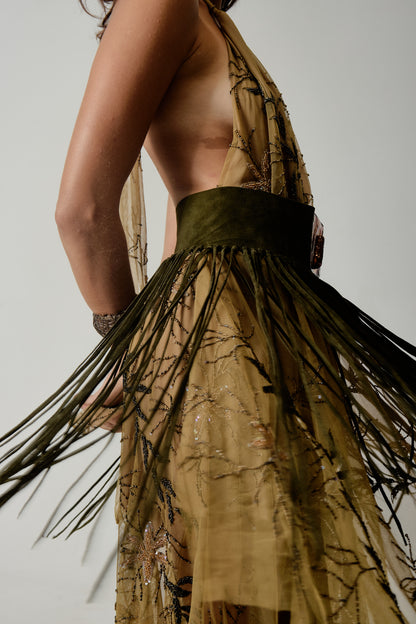 Mendoza Fringe Belt - Copper Quartz