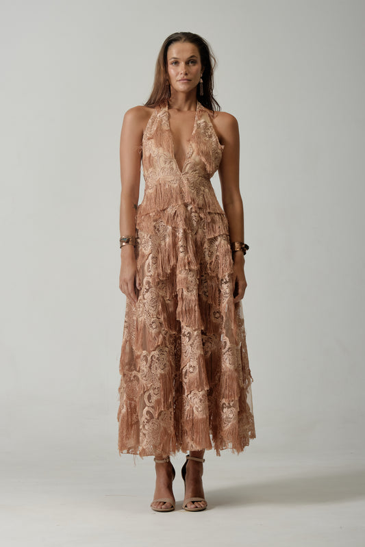 Rosé Lace Dress