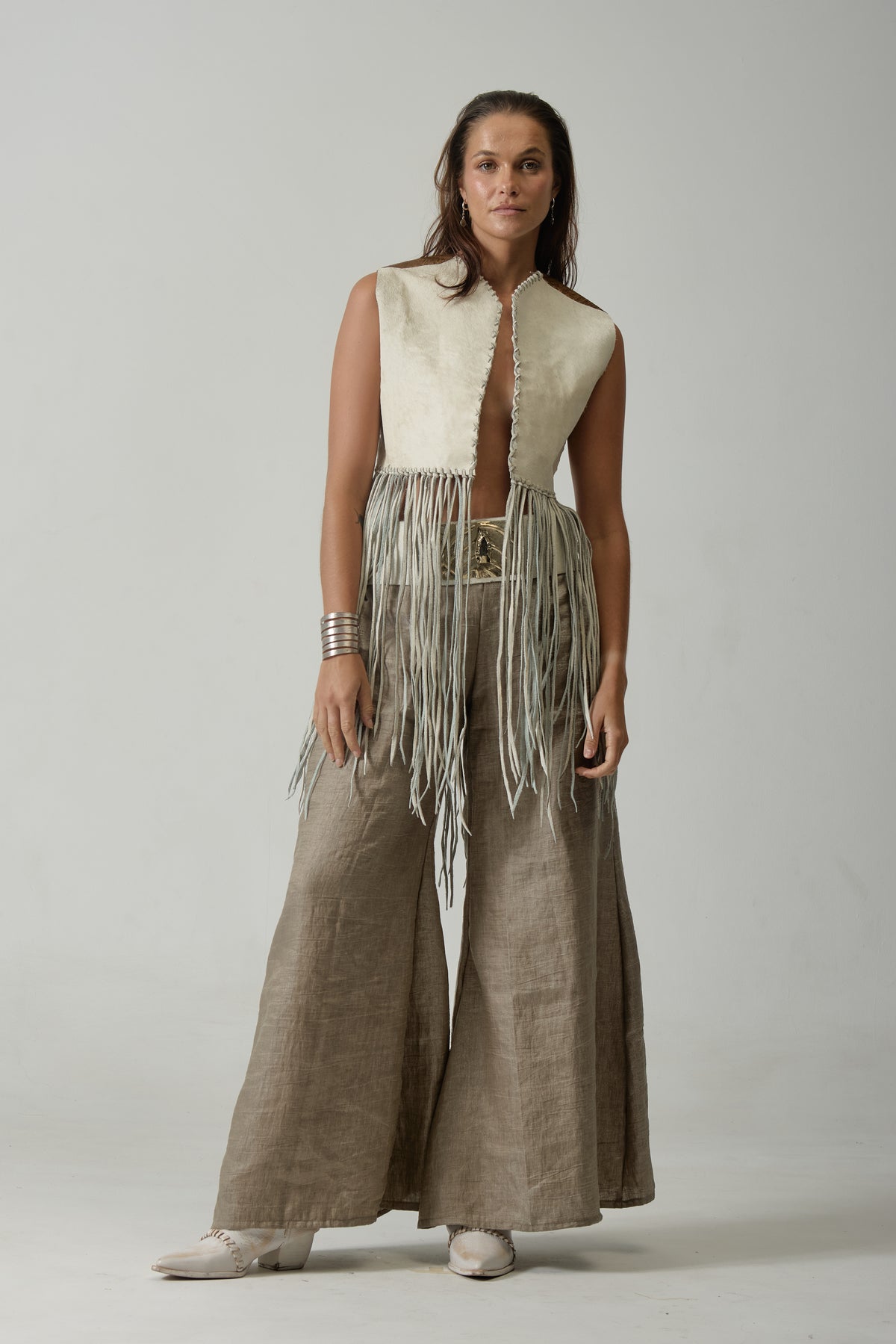 calafate fringe vest