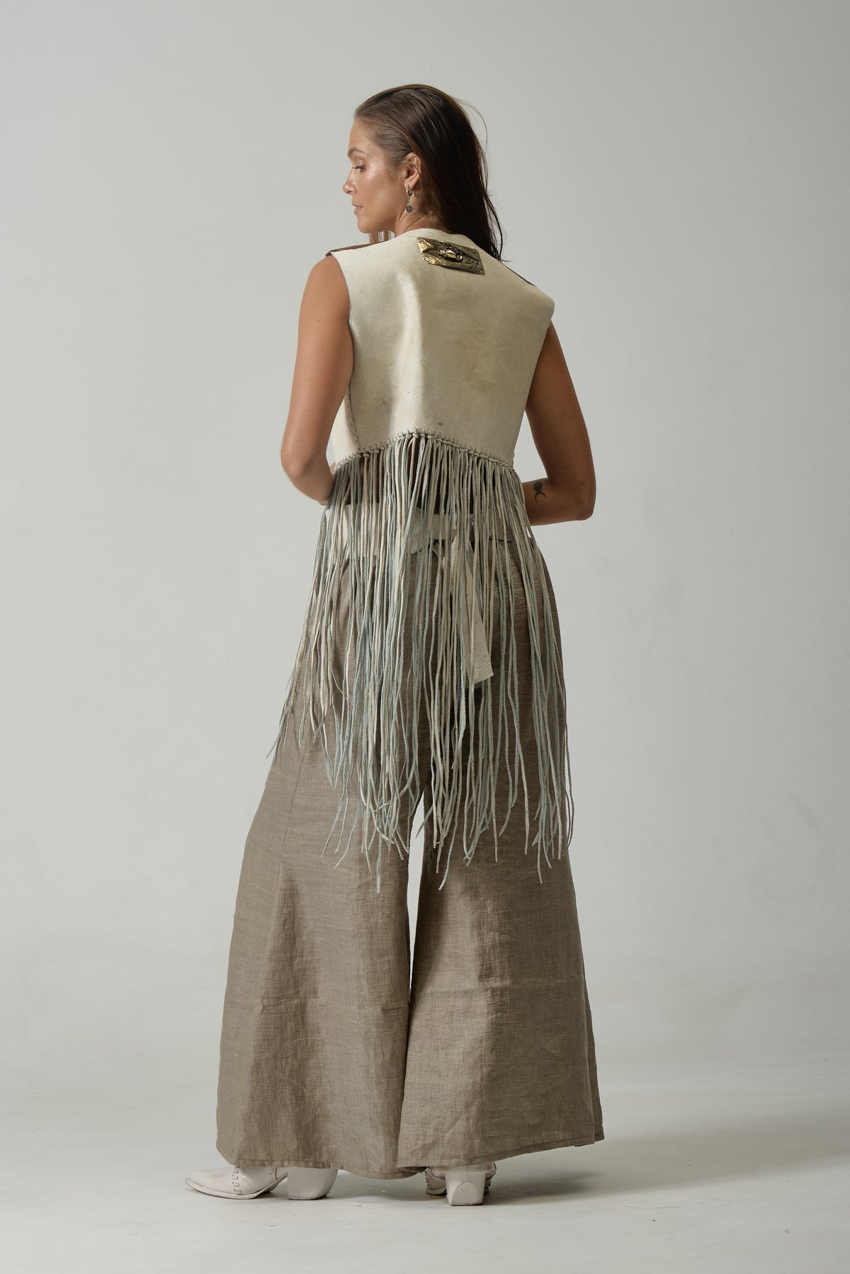 calafate fringe vest