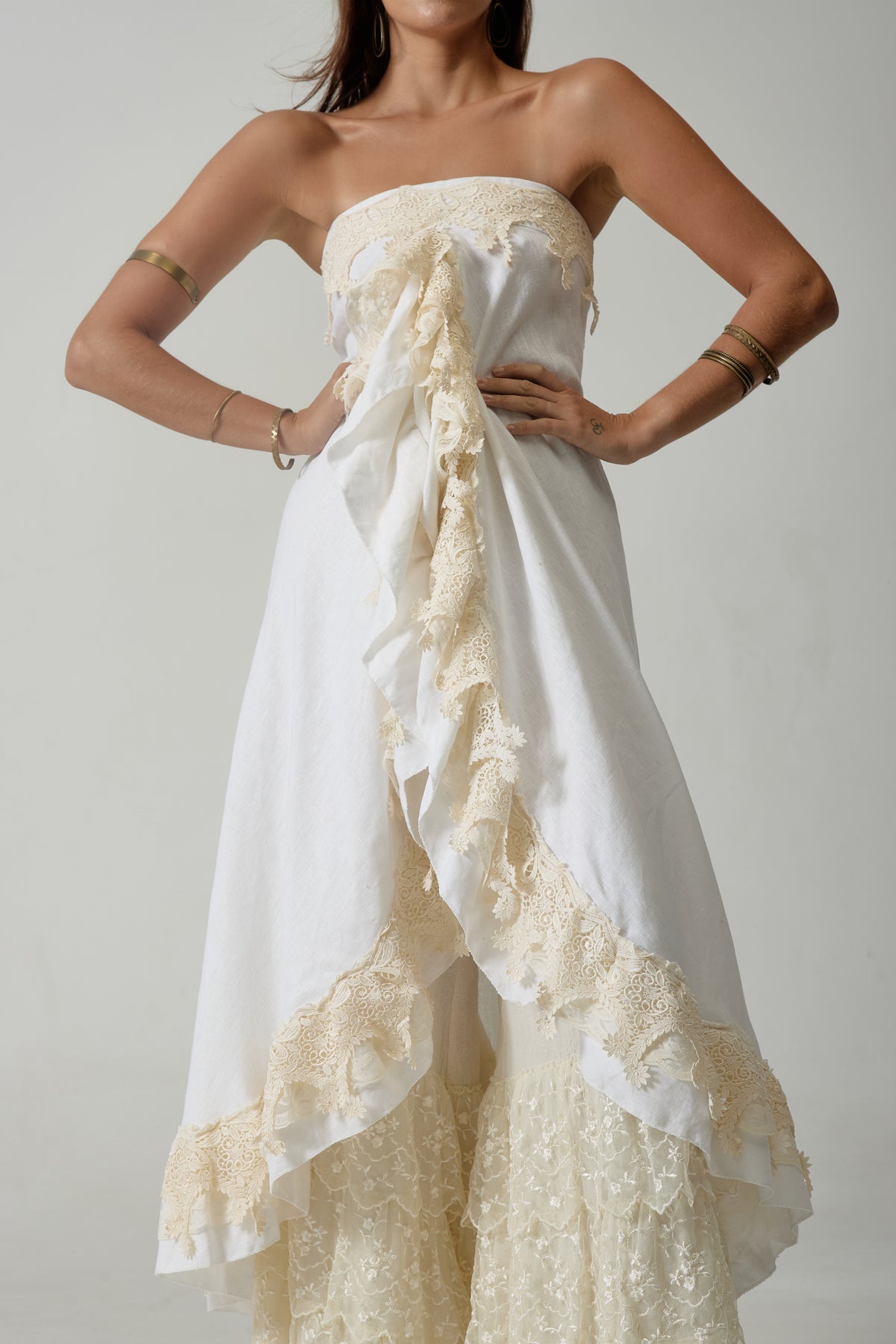alma strapless dress