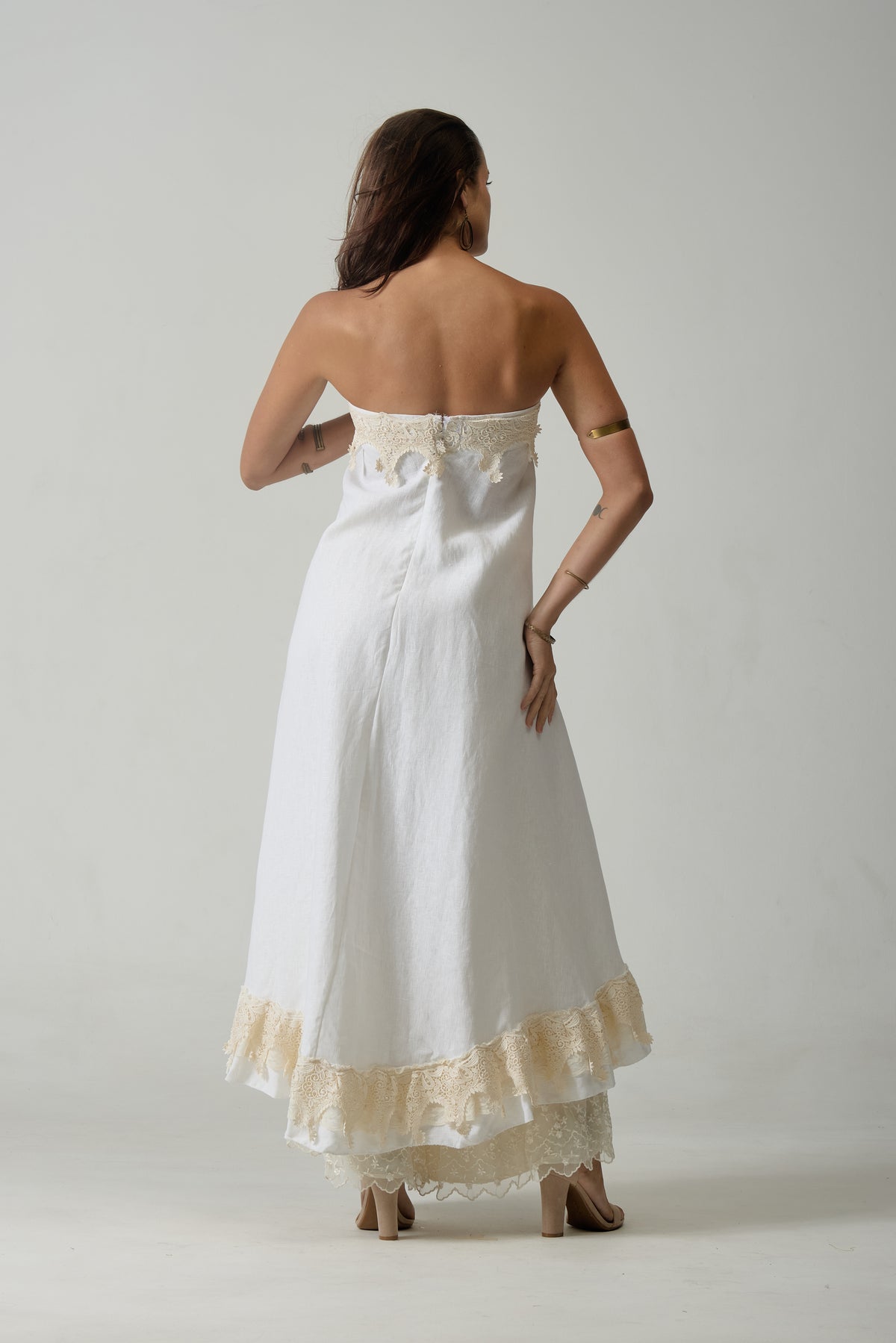 alma strapless dress