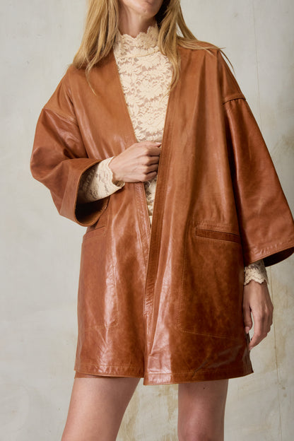 Pampa Oversized Coat - Suede
