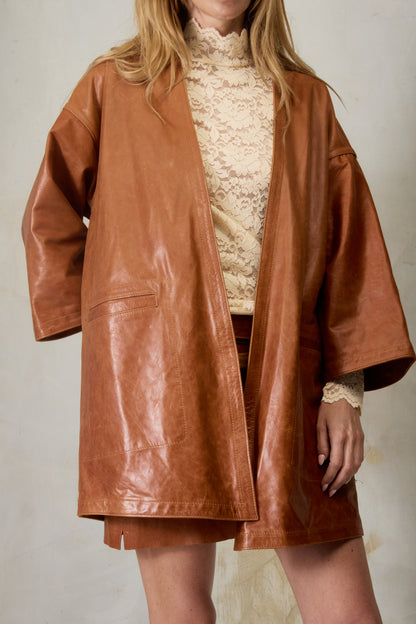 Pampa Oversized Coat - Suede