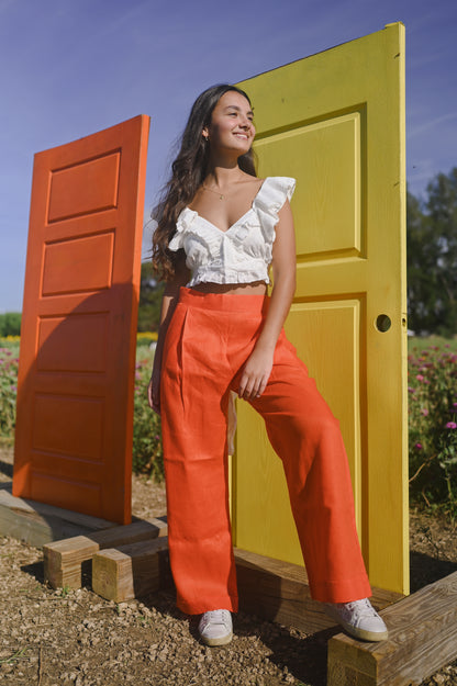 Linen Pant Orange